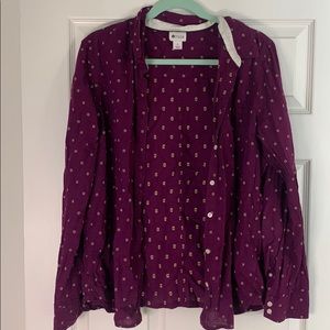 Purple pattern blouse